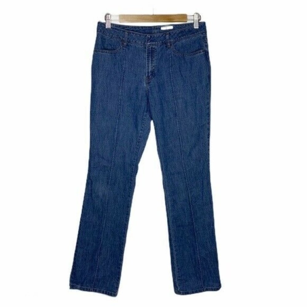 Halogen Denim Blue Straight Leg Blue Jeans Size 10 Women's - Picture 1 of 5